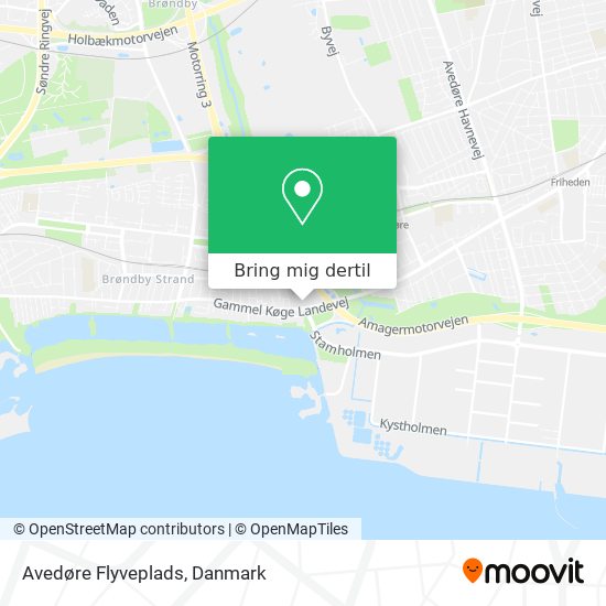 Avedøre Flyveplads kort