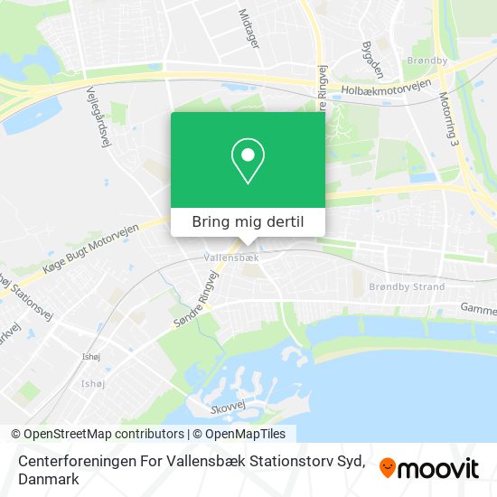 Centerforeningen For Vallensbæk Stationstorv Syd kort