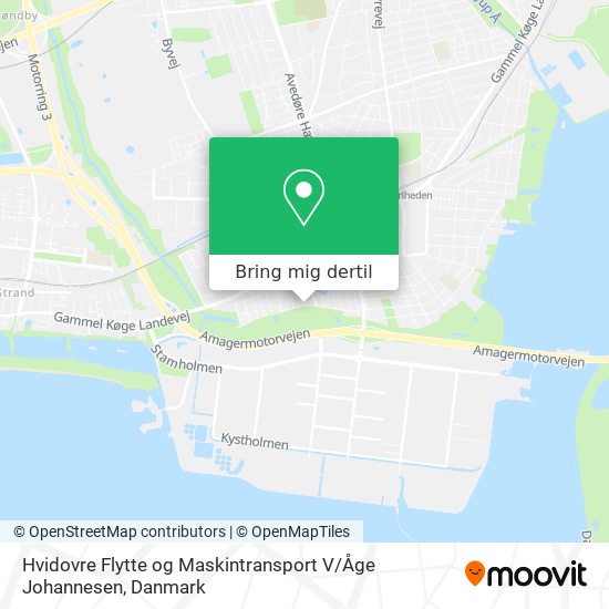 Hvidovre Flytte og Maskintransport V / Åge Johannesen kort