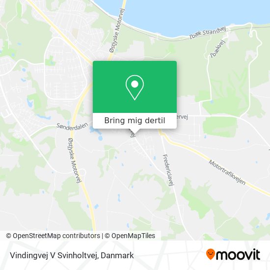 Vindingvej V Svinholtvej kort