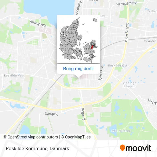 Roskilde Kommune kort