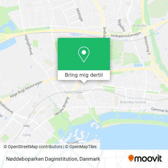 Nøddeboparken Daginstitution kort