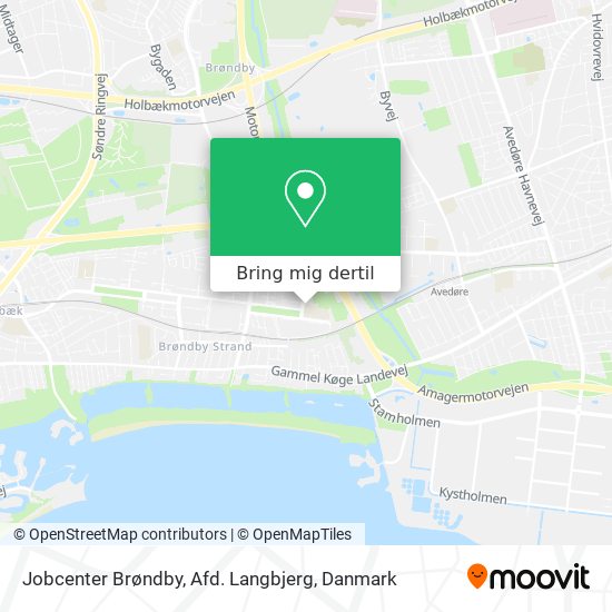 Jobcenter Brøndby, Afd. Langbjerg kort