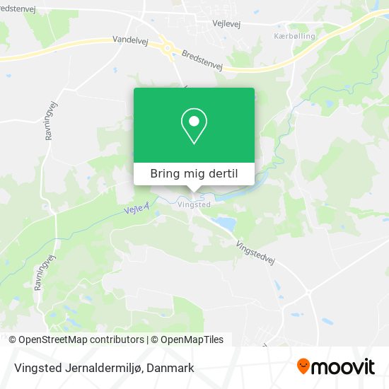 Vingsted Jernaldermiljø kort