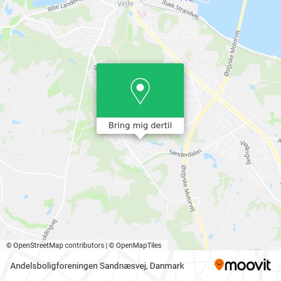 Andelsboligforeningen Sandnæsvej kort