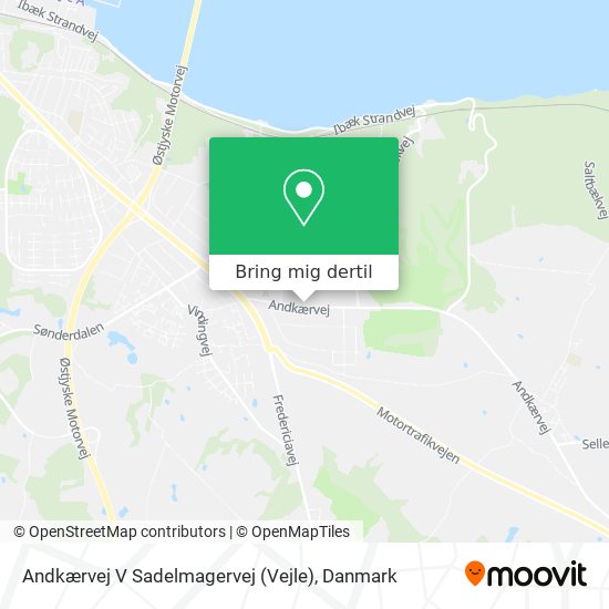 Andkærvej V Sadelmagervej (Vejle) kort