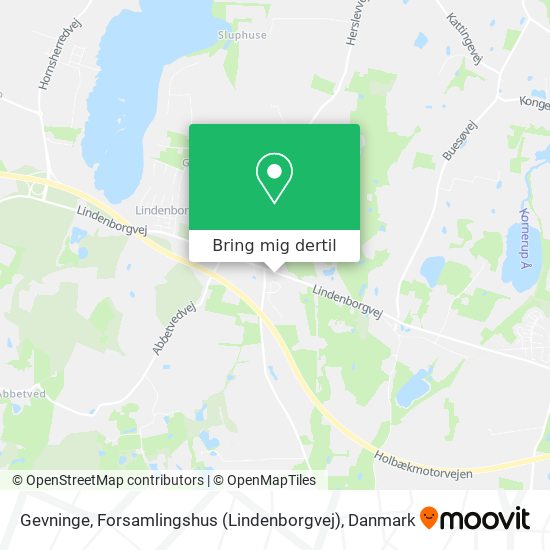Gevninge, Forsamlingshus (Lindenborgvej) kort