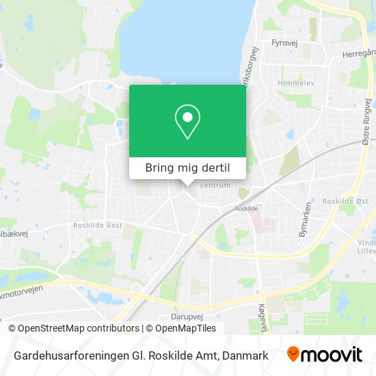 Gardehusarforeningen Gl. Roskilde Amt kort