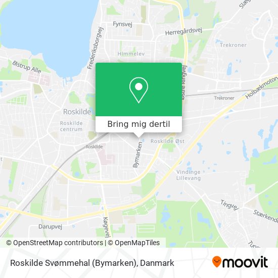 Roskilde Svømmehal (Bymarken) kort