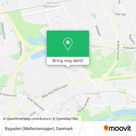 Bygaden (Møllestensager) kort