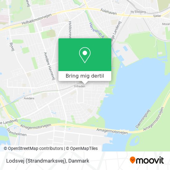 Lodsvej (Strandmarksvej) kort