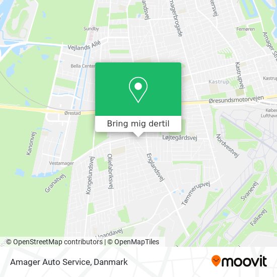 Amager Auto Service kort