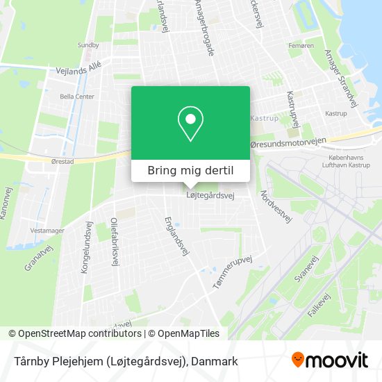 Tårnby Plejehjem (Løjtegårdsvej) kort