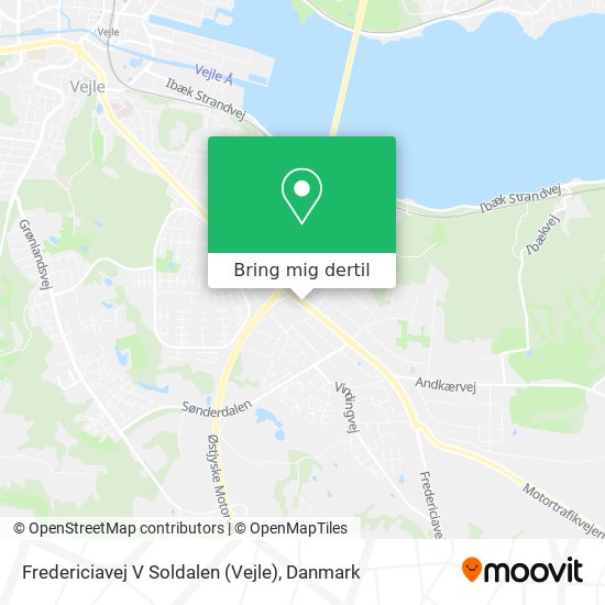 Fredericiavej V Soldalen (Vejle) kort