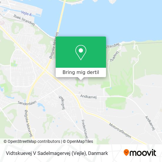 Vidtskuevej V Sadelmagervej (Vejle) kort