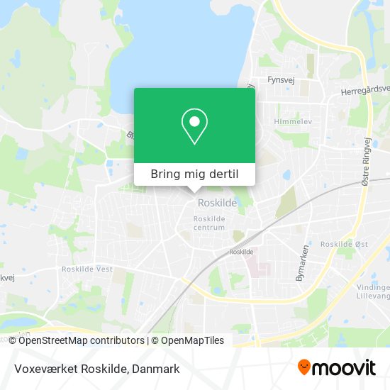 Voxeværket Roskilde kort