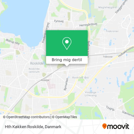 Hth Køkken Roskilde kort