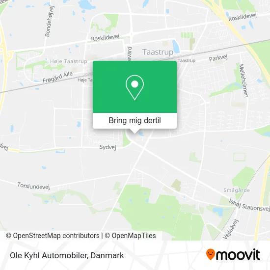 Ole Kyhl Automobiler kort