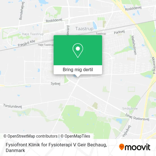 Fysiofront Klinik for Fysioterapi V Geir Bechaug kort