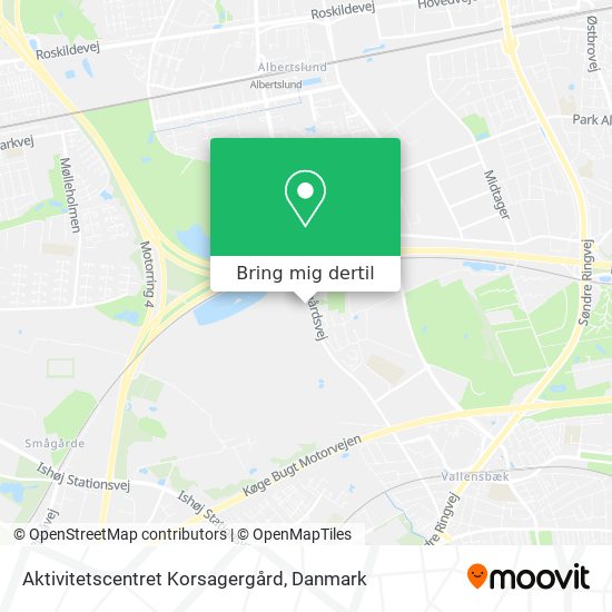 Aktivitetscentret Korsagergård kort