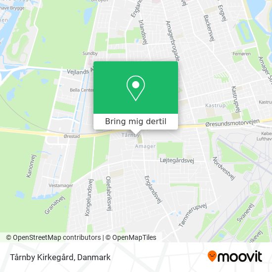 Tårnby Kirkegård kort