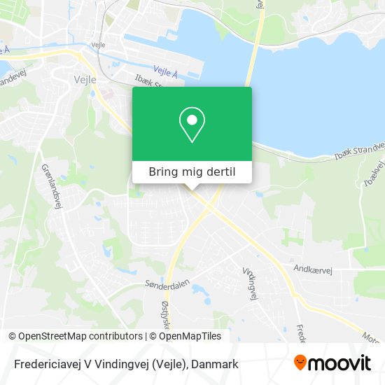 Fredericiavej V Vindingvej (Vejle) kort