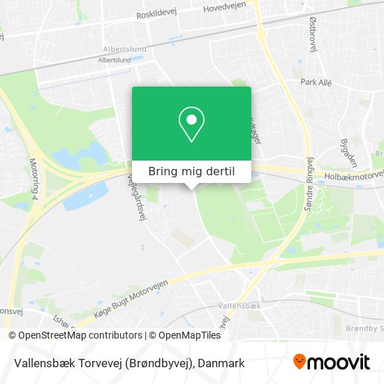 Vallensbæk Torvevej (Brøndbyvej) kort