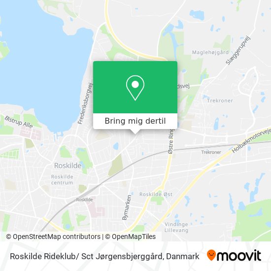 Roskilde Rideklub/ Sct Jørgensbjerggård kort
