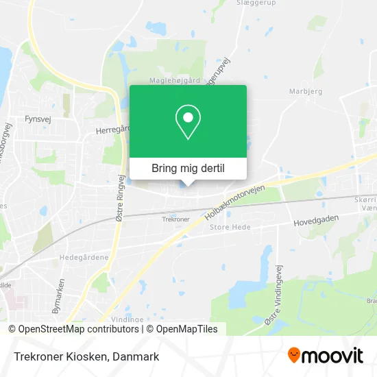 Trekroner Kiosken kort
