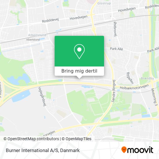 Burner International A/S kort