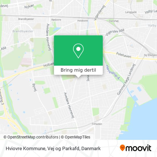 Hviovre Kommune, Vej og Parkafd kort