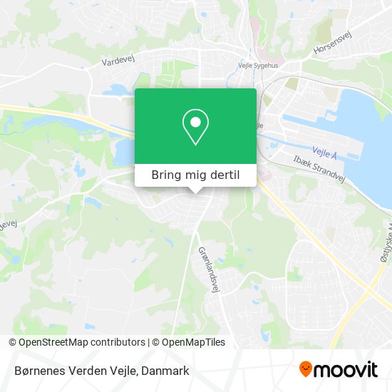 Børnenes Verden Vejle kort