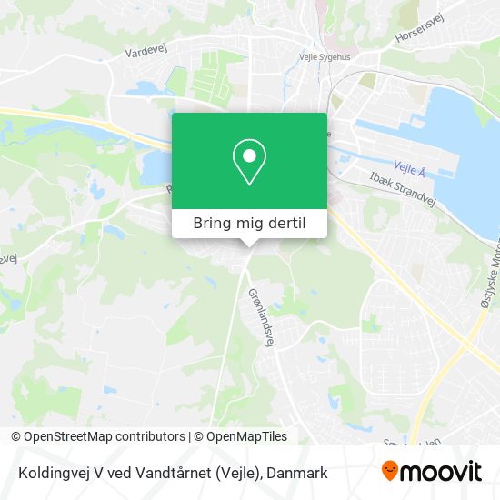 Koldingvej V ved Vandtårnet (Vejle) kort