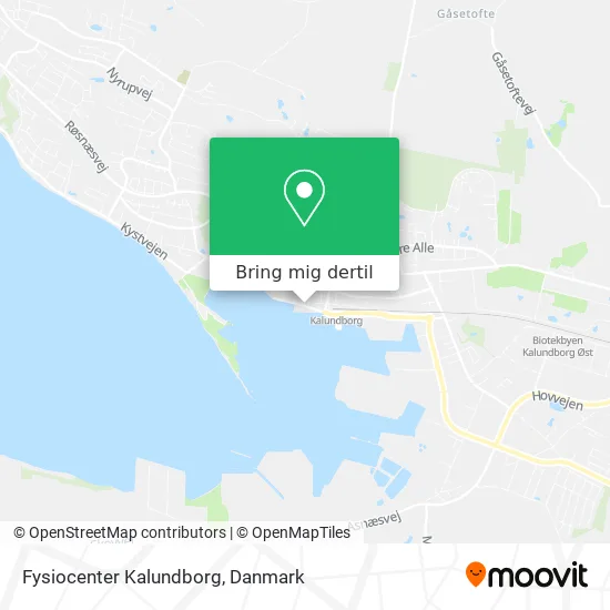 Fysiocenter Kalundborg kort