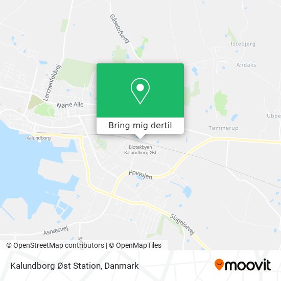 Kalundborg Øst Station kort