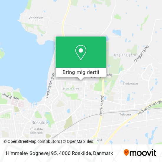 Himmelev Sognevej 95, 4000 Roskilde kort