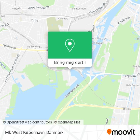 Mk West København kort