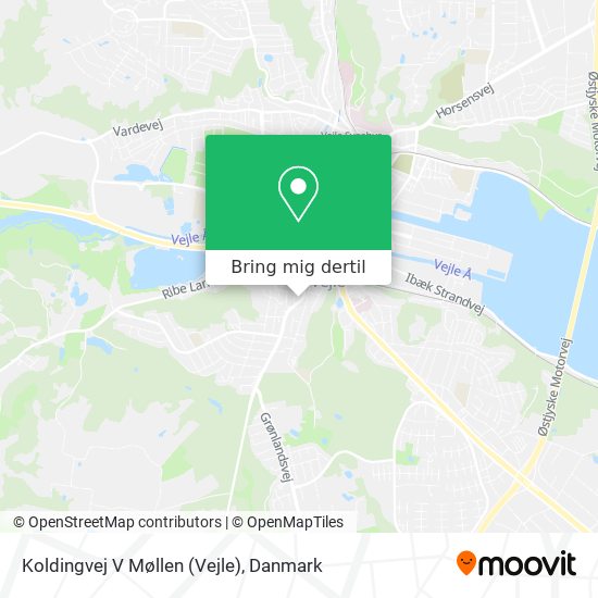 Koldingvej V Møllen (Vejle) kort