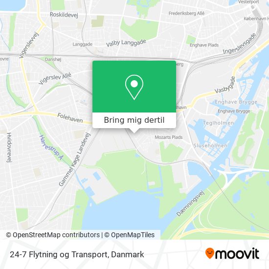 24-7 Flytning og Transport kort