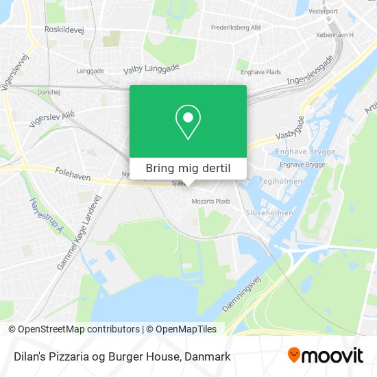 Dilan's Pizzaria og Burger House kort