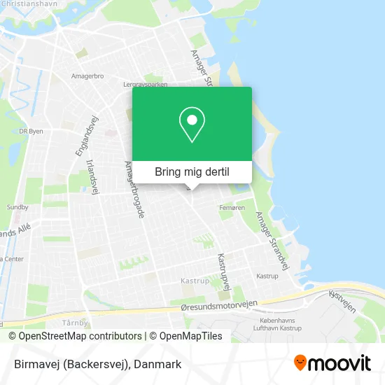 Birmavej (Backersvej) kort