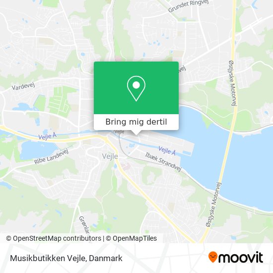 Musikbutikken Vejle kort