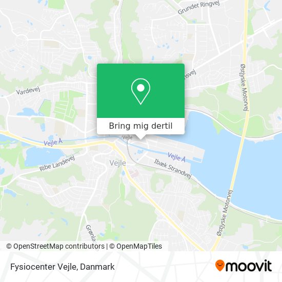 Fysiocenter Vejle kort