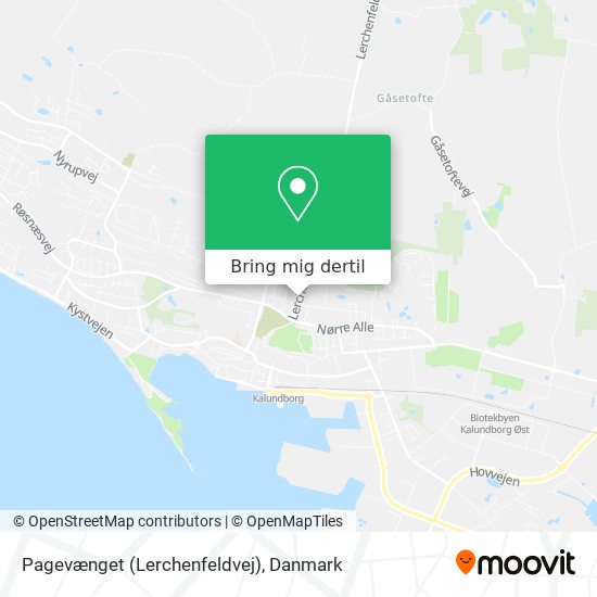 Pagevænget (Lerchenfeldvej) kort