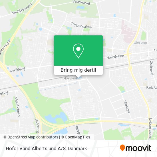 Hofor Vand Albertslund A/S kort