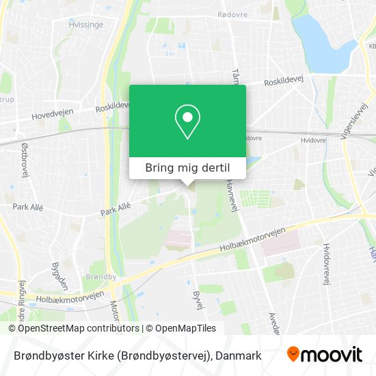 Brøndbyøster Kirke (Brøndbyøstervej) kort