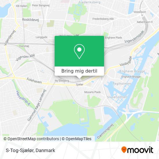 S-Tog-Sjælør kort