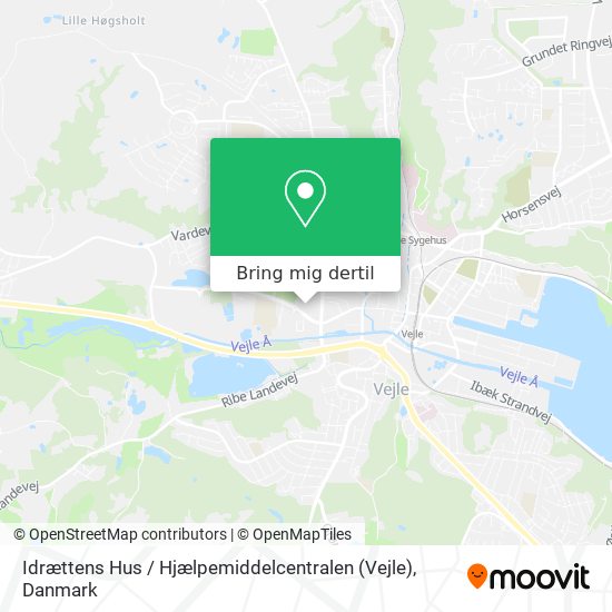 Idrættens Hus / Hjælpemiddelcentralen (Vejle) kort