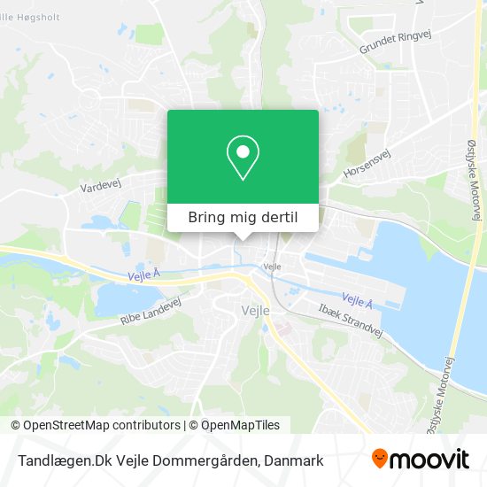 Tandlægen.Dk Vejle Dommergården kort