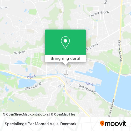 Speciallæge Per Monrad Vejle kort